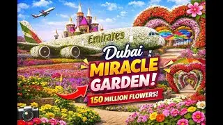 Dubai Miracle Garden 🌸 | World’s Largest Flower Garden in the Desert | Dubai Trip Vlog