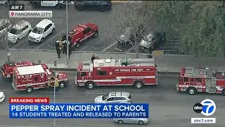 14 students treated after pepper spray released in LA high school classroom