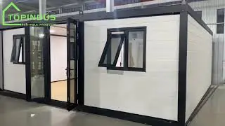 A Expandable Container House with Flat Roof Design