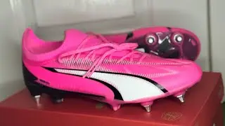 PUMA  ULTRA ULTIMATE MXSG FOOTBALL BOOTS POISON PINK PUMA WHITE PUMA BLACK 4K