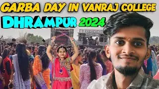 💃Garba day in vanraj college dharmpur 2024 ||padvi ashwin vlogs||