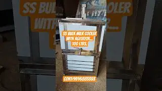 SS BULK MILK COOLER WITH AGITATOR (100LTRS)#MILKCHILLER#AGING VAT..