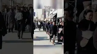 Restored Footage - Tokyo Japan in the late 1940s 🇯🇵