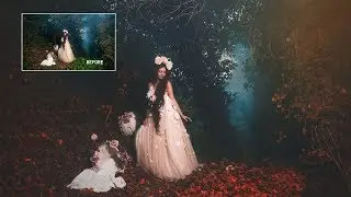 Fantasy matte effect in Photoshop (Fairy Tale effect) |Color Grading Retouching