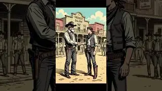 A sheriff and a cow boy little story safe princess ❤ #art#comicstyle#subscribe
