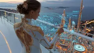 Luxury AI Society | Futuristic 4K Sci-Fi Ambience for Focus & Productivity