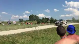 Andreas Mikkelsen jump WRC Rally Poland 2016