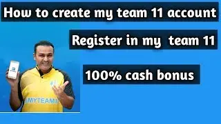 HOW  TO  DOWNLOAD THE MY TEAM 11 APPLICATION  | REGISTER IN MYTEAM11 BY.  FANTASY SPORT
