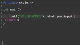 First C program 