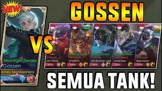 NEW GOSSEN MELAWAN SQUAD FULL TANK! NGAKAK INI KERAS BANGET KERAASSSS! - Mobile Legend Indonesia