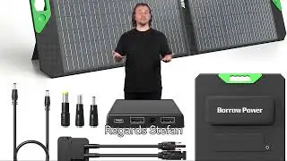 100 Watt high efficiency Foldable Solarpanel for Powerstations or Laptops + Tablets + Phones