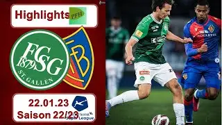 Highlights: FC St.Gallen vs FC Basel (22.01.2023)