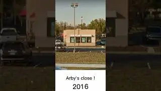 Orlando Florida Arby's close building Jollibee