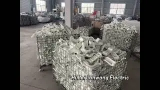 How a cable cleat produced. FRP material high voltage cable management for electricity application