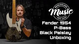 Распаковка бас-гитары Fender 1954 P-Bass Black Paisley | Mooloolaba Music