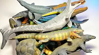 Reptiles & Prehistoric Reptiles Animals Collection - Mosasaurus, Alligator, Iguana, Cobra, Lizard