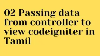 02 Passing data from controller to view