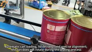 Stop worrying about sealing large cans!This auto can sealing machine might be the ultimate solution