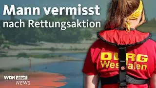 Nach Rettungsversuch vermisst: Mann von Str&ouml;mung im Rhein mitgerissen  | WDR Aktuelle Stunde