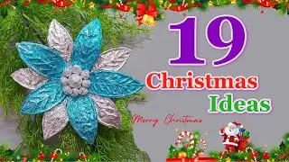 19 Step By step Christmas Flower and branches making ideas | DIY Christmas craft idea🎄494