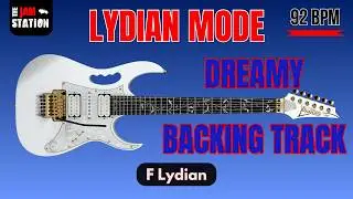 Dreamy Lydian Guitar Backing Track Jam in F - 92 bpm