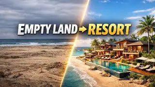 Building a Luxury Resort Villa Complex from Scratch | Beachfront Transformation