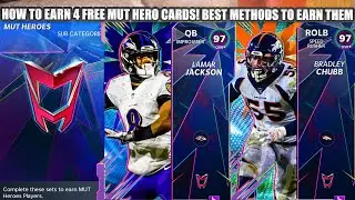 HOW TO EARN 4 FREE 97 OVR MUT HERO PLAYERS! BEST METHODS TO EARN THE 4 MUT HERO PLAYERS! | MADDEN 21