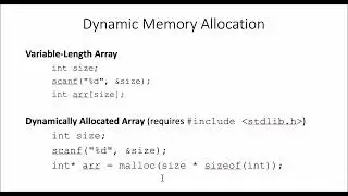 C/C++: объяснение динамического выделения памяти
