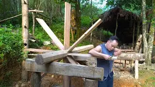 DIY Wooden Water Wheel Construction - Best Primitive Skills Projects to Try EP 1