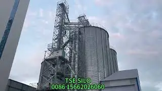 Feed mill silo project#steelsilo Equipped with different cleaning equipment to keep materials clean