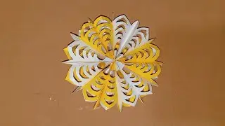 How to make simple flower / paper craft / wall decoration ideas / DIY paper craft