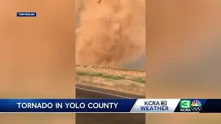 Video captures reported tornado in Yolo County