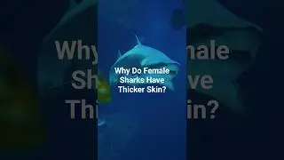 Female Sharks Have Thicker Skin Than Male Sharks #AnimalFacts #OceanFacts #Wildlife #shorts #facts