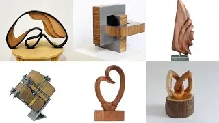 Top 10 Modern abstract sculpture using wood scraps - modern wood sculpture ideas