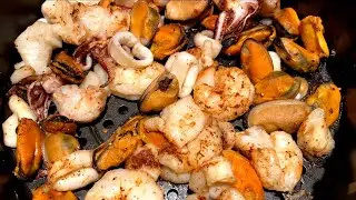Рецепт замороженной смеси морепродуктов для аэрофритюрницы. Как приготовить смесь морепродуктов в...