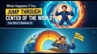 What Happens if You Jump Through the Center of the World?