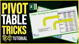 Pivot table sort by two columns -Excel trick ( हिंदी )