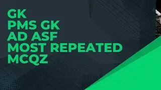 | Part 3| GK Pakistan study most repeated Mcqz of ppsc fpsc| AD  ASF| #PPSC 