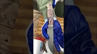 Какой сохранился рез ножа после теста - проверка на газете!Сталь Rex 121 чемпион с твердостью 70hrc+