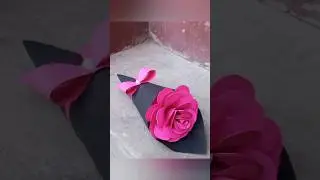 Букет из бумажных цветов своими руками 💐💐 Быстрый подарок на день рождения #короткие#сделайсам#ремесло#вирусный #тренд #подписка