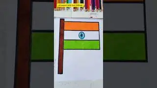 Indian flag 🇮🇳🇮🇳 brush pens art #indian #india #creativity #art  #drawing #indianarmy