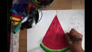 Sweet Watermelon Pop Up Cards