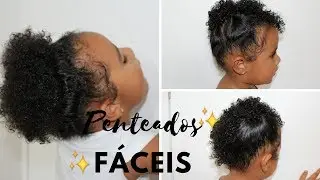 Penteados fáceis para cabelo cacheado curto de Criança. Ft Laura - ❤