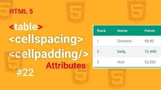 Cellspacing - Cellpadding Attributes Of Table | Class - 22 | html 5 tutorials by social skills