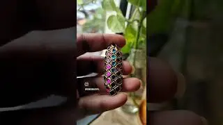cute little saree pin.  #jewellery #handmade #kundan #youtubeshorts #explore #viralvideo #fyp#fypシ