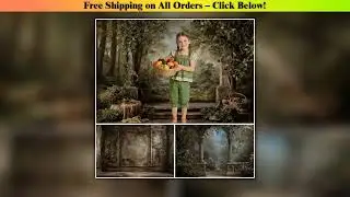 Rural Field Photography Backdrop Spring Forest Green Trees Natural Scenery Adult Girls Camping