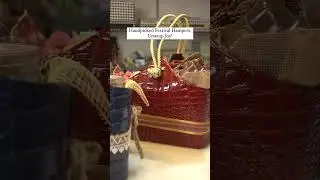 Elegant Leather Basket Hamper | Luxury Gifting by ColormagiX | Premium Hampers Delhi