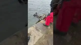 Moped Found in the River! #magnetfishing #police #motorcycle #shorts