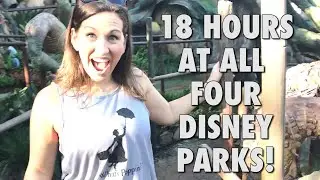18 hours straight at Disneyworld - hitting ALL four parks in one day!