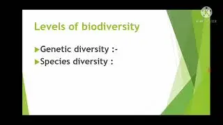 Lecture no. 1.Topic-Biodiversity, conservation and environmental issues.